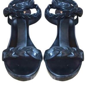 NEW Juicy Couture Black Leather Gwen High Heels